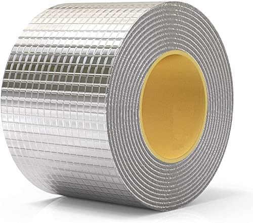 Image of UCRAVO Aluminum Butyl Tape Waterproof Duct Tape Super Repair Crack Thicken Butyl Waterproof Tape Home Renovation Tools (Aluminum Tape)