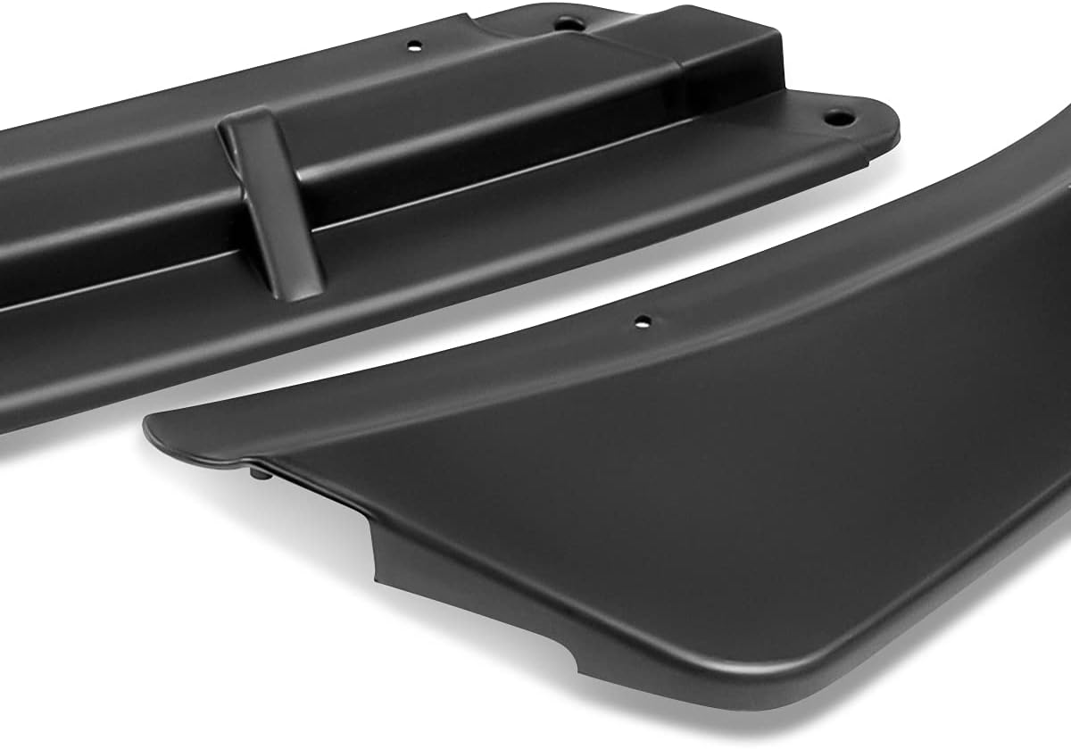 DNA Motoring 3PCS STP-Style Front Bumper Lip Compatible with 2016-2018 Kia Optima LX/EX/LX-Turbo, Matte Black, 2-PU-591