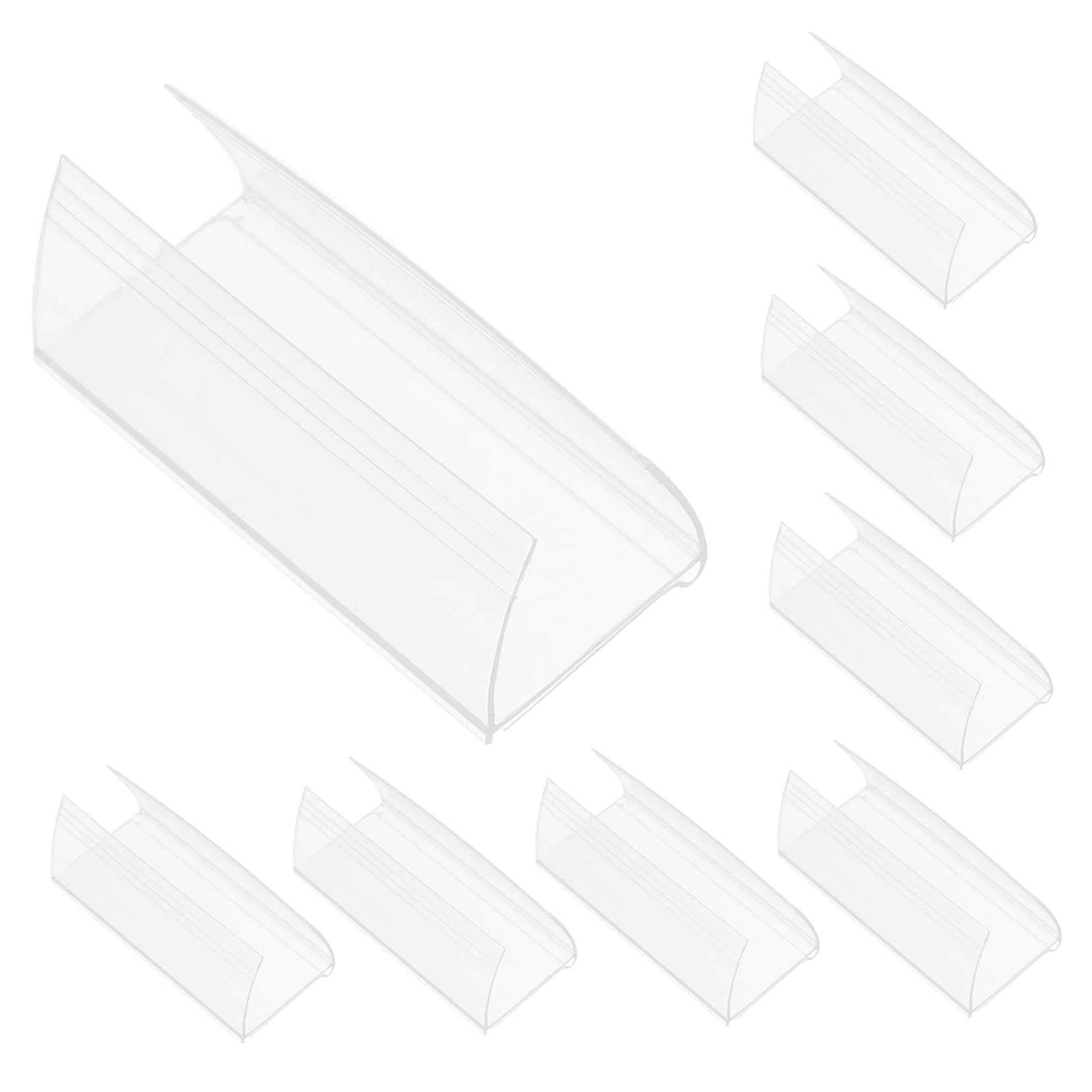 300pièces Porte-étiquette Transparent Support Affichage Pour Étiquettes De Prix Pour Supermarchés Et Magasins