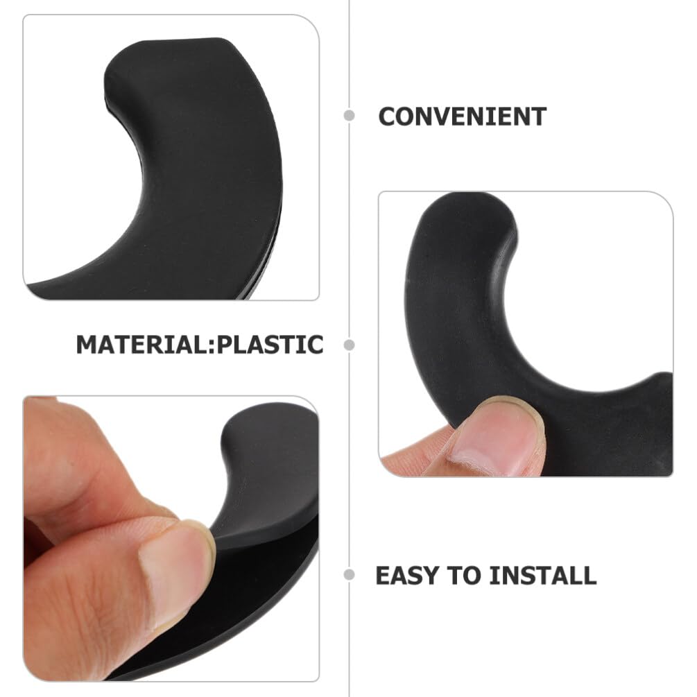 Angoily 10pcs Gym Equipment Dumbbells Protection Cushion Fixation Weightlifting Pad Dumbbell Pad for Women Dumbbell Padding Dumbbell Padded Grip Crescent Moon Fitness Plastic Mat