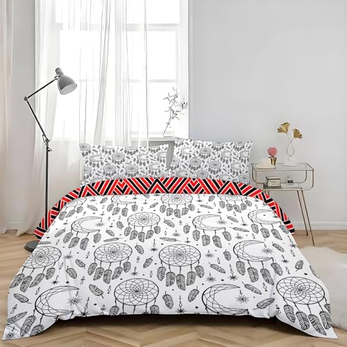 Housse de couette grand format microfibre douce motif attrape-rêves - 5