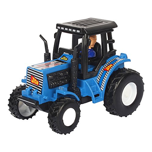Shinsei SI Tractor Maintenance Free Pullback Spring Action Race Toy Gift for Boys 3+ Years. Strong ABS Plastic, NO Sharp Edges, BIS Certified. Pack of 1, Color Blue