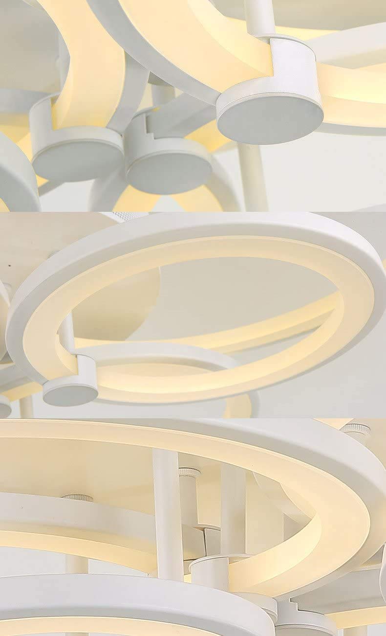 LED Deckenleuchte Deckenlampe 6067-8 100 * 80cm mit Fernbedienung Lichtfarbe/Helligkeit einstellbar dimmbar Acryl-Schirm weiß lackierter Metallrahmen Modernes Design (8-6067 white)
