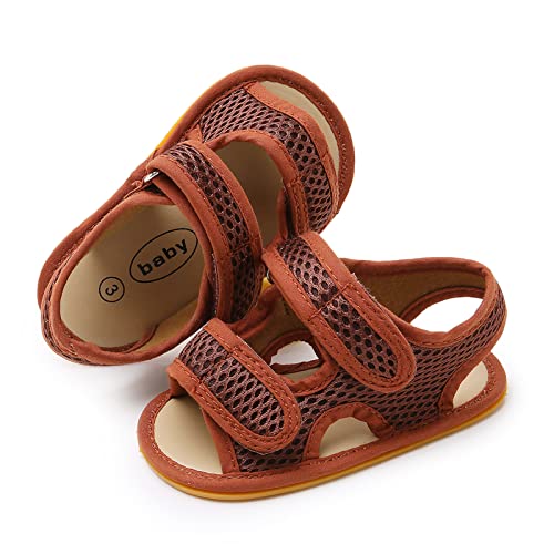 Image of RVROVIC Baby Boys Girls Sandals Premium Soft Anti-Slip Rubber Sole Infant Summer Outdoor Shoes Toddler First Walkers