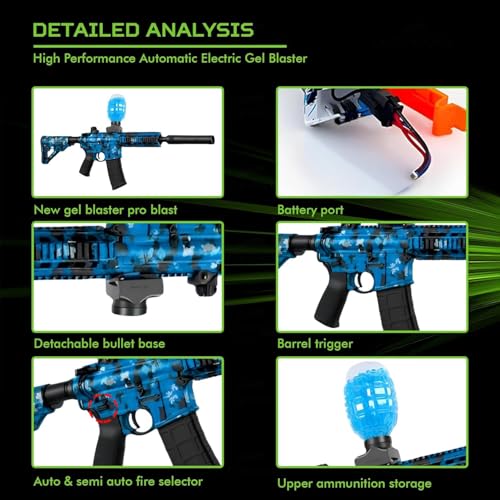 Image of Fresh Gel Blaster Gun Automatic Gun for Kids-Adults Electric Operated High Speed Including 5000 Gel Balls for Kids and Adults.A2