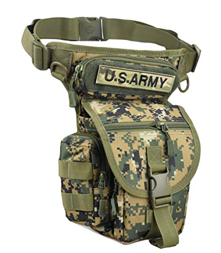 Drop Leg Utility Pouch Tactical Thigh Leg Waist Bag Pack Tool Fanny Paintball