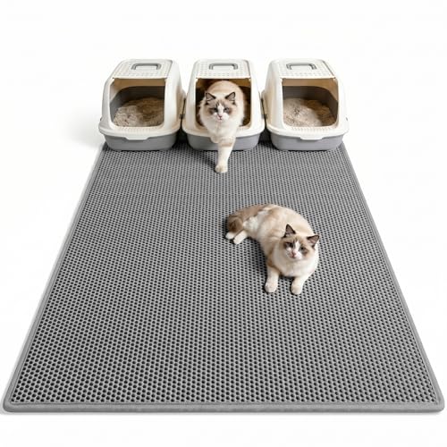 extra large double layer cat litter mat