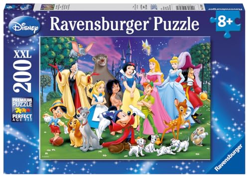 Puzzle 200 pièces : Les grands personnages Disney Ravensburger France - vue 3