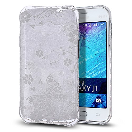 ikasus Coque Galaxy J1 Ace Etui Motif Peinture de fleurs de mandala Transparente Silicone Gel TPU Souple Housse Etui de Protection Crystal Clear Case Coque Etui Housse pour Galaxy J1 Ace,#1