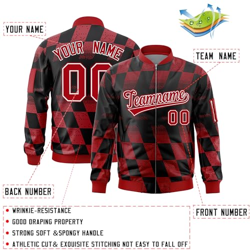 KXK Custom Varsity Jacket for Men Women Youth,Vintage Lightweight Bomber Coats Personalized Name Number Logo3