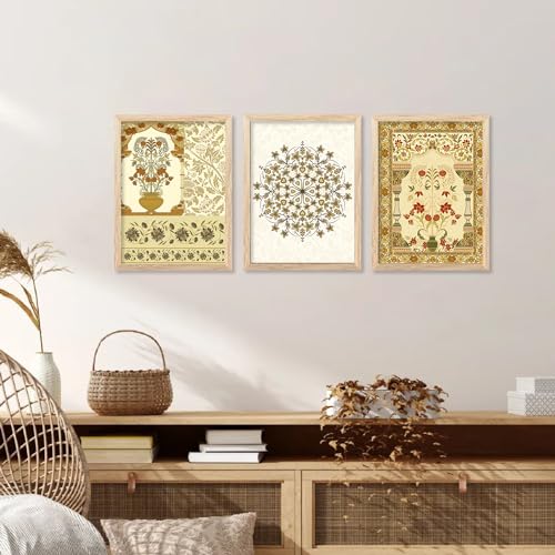 Image of kotart Traditional Pattern Art Madhubani Painting Living Room Bedroom Hotel Office Room Decor (10x13 inch) Pack of 6