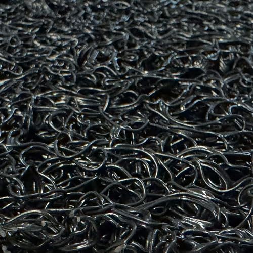 Eternal Parquet ***STOCK rotolo al TAGLIO*** Zerbino in Gomma Ricciolo fondo protettivo spess. 1cm (blu, nero e grigio/nero) altezza 122cm PREZZO AL MQ (122x80cm unità) NERO