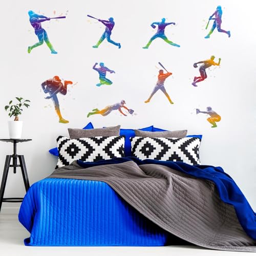 Vinilo decorativo de béisbol para pared 24x24 in miniatura 7