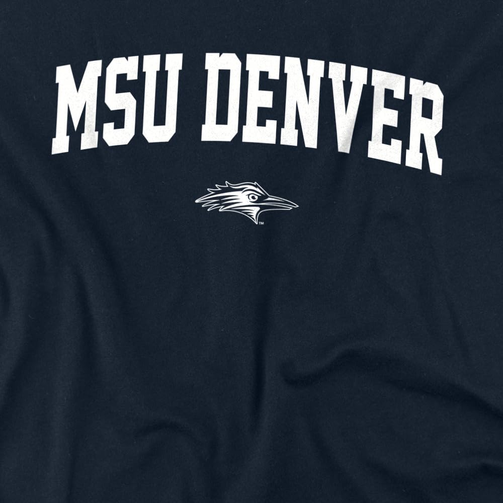 LOGOVISION Metropolitan State University of Denver One Color Arched Kids T Shirt (4) for Toddler Boys and Girls, Navy