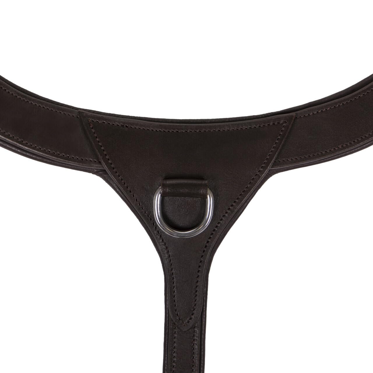 NETPROSHOP Skórzany przód z uchwytem czarny lub brązowy Pony Cob Full, rozmiar: kucyk, kolor: ciemnobrązowy