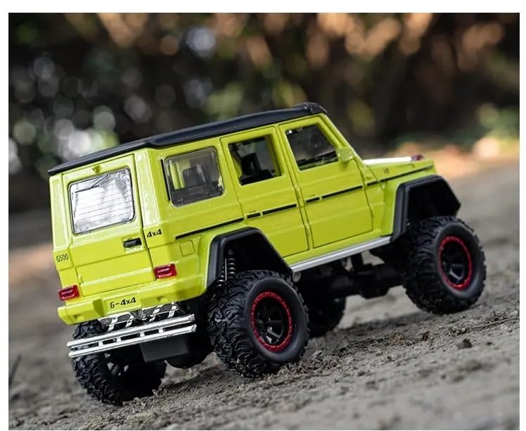 Image of PLUSPOINT Diecast Gwagon G-500 Toy Car 1:32 Scale Model,Pull Back Vehicles Alloy Simulation Supercar with Lights and Sound Also for Car Dashboard,Kids,Adult