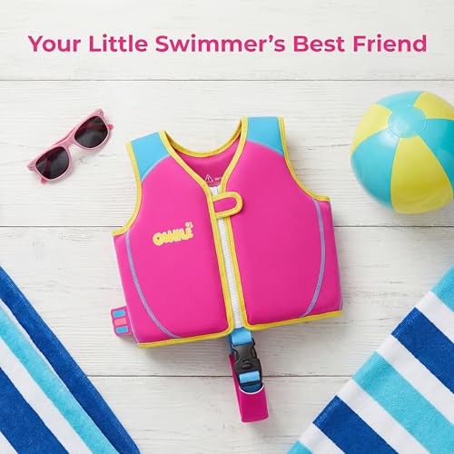 Image of Toddler Swim Vest, Neoprene Trainer with Adjustable Straps and Crotch Strap
