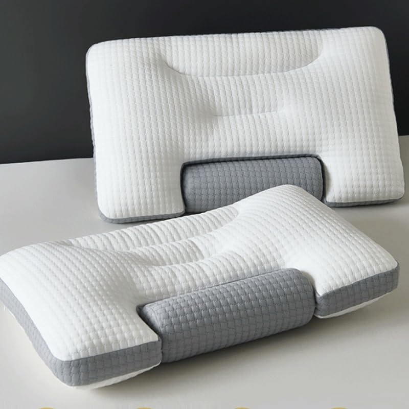 Cylindrical Polyester Pillow for Maintaining Cervical Vertebrae in Adult Home Use