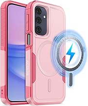 MOBESV Magnetisch Hülle für Samsung Galaxy A16 5G 6,7 Zoll, Handyhülle kompatibel mit MagSafe, Matte Stoßfeste Cover, Rosa
