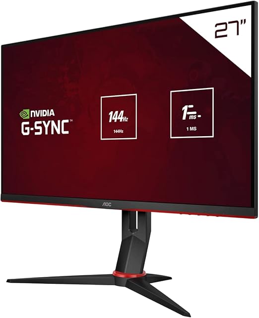 Monitor Gamer AOC Hero 27" 144Hz IPS 1ms GSync Compatible 27G2, Preto