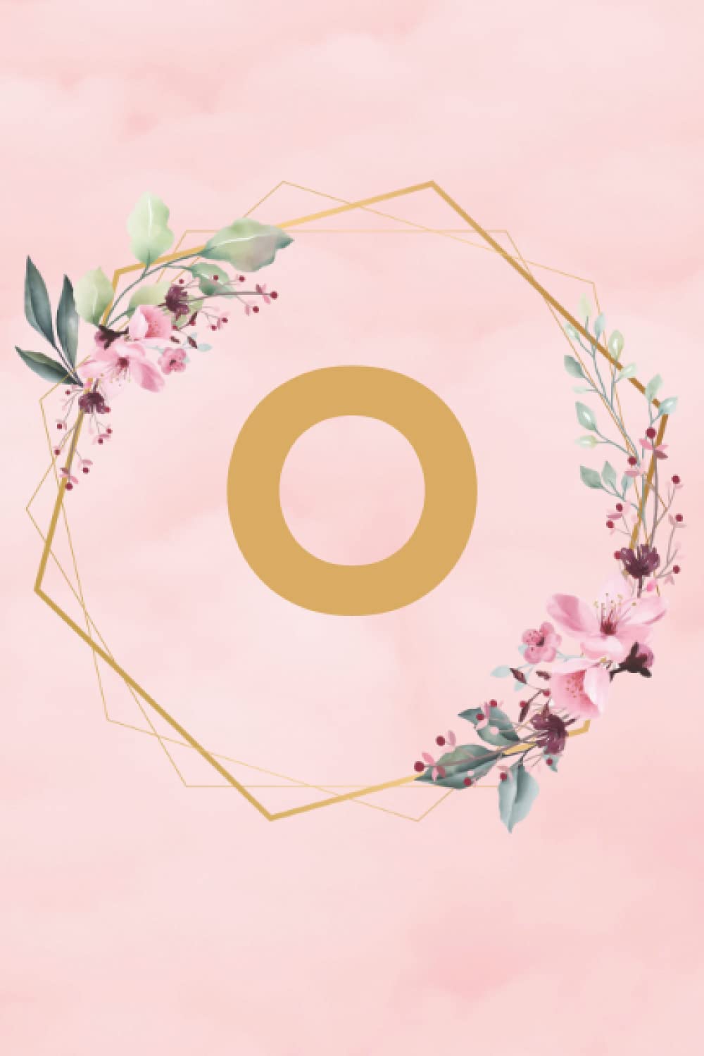 Letter O Notebook: Initial O Monogram lined journal, 120 pages, Personalized Lined Glossy Notebook