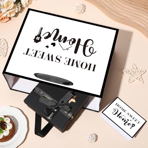 Housewarming Gift Bag Set, Large White Home Sweet Gift Wrap Bag with Tissue Paper Greeting Card Decorations for Men Women Friends New House Home Adventure Warming Gifts Wrapping Paper Present Supplies - Image 8