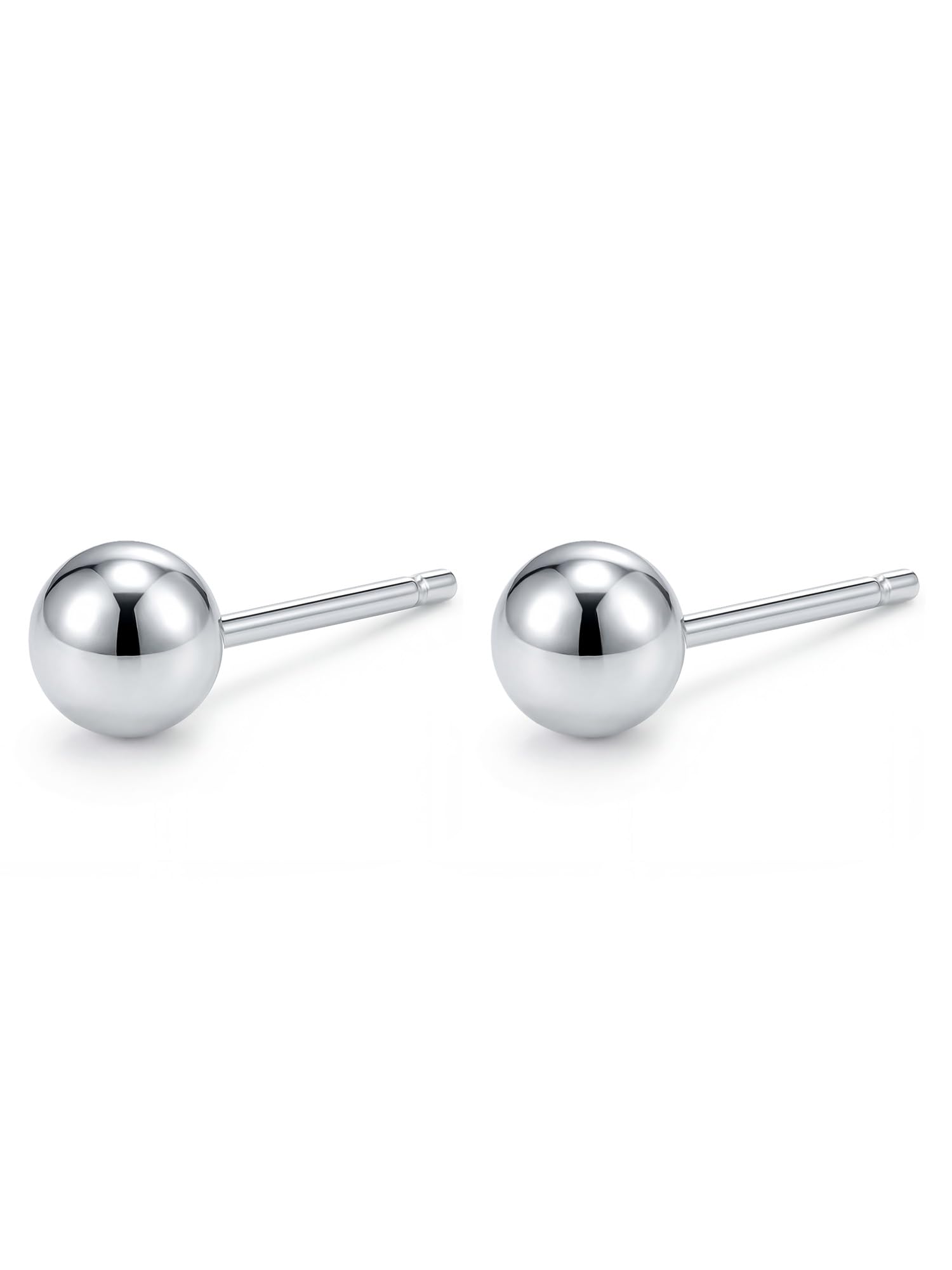S925 Sterling Silver Earrings, Hypoallergenic Stud for Women &amp; Men