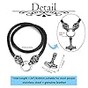 PiercingJak Men Norse Viking Thor's Hammer Necklace Stainless Steel Vintage Nordic Viking Mjolnir Amulet Pendant with Black Genuine Leather Celtic Pagan Symbol Jewelry #3