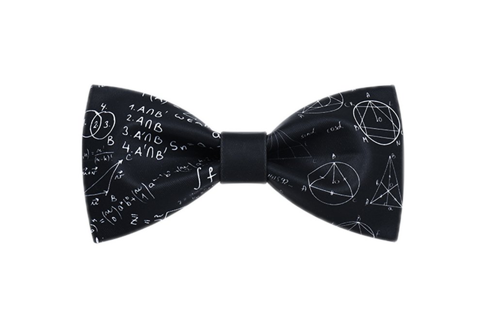 Wsysnl Einstein Printing Hand Made Bow Tie