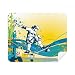 Sport Skateboard Colorful Illustration Cleaning Cloth Screen Cleaner 2pcs Suede Fabric