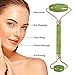 Original Jade Roller and Gua Sha Tools Set -Beauty Jade Roller for Face - 100% Real Natural Jade - Jade Facial Roller for Wrinkles, Anti Aging Face Massager - Authentic, Durable, Noiseless Design