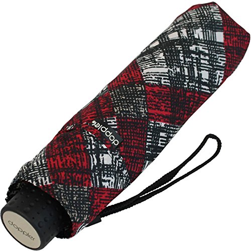 Preisvergleich Produktbild Doppler Mini Taschenschirm Havanna UV-Protect sturmfest leicht - Karre - rot