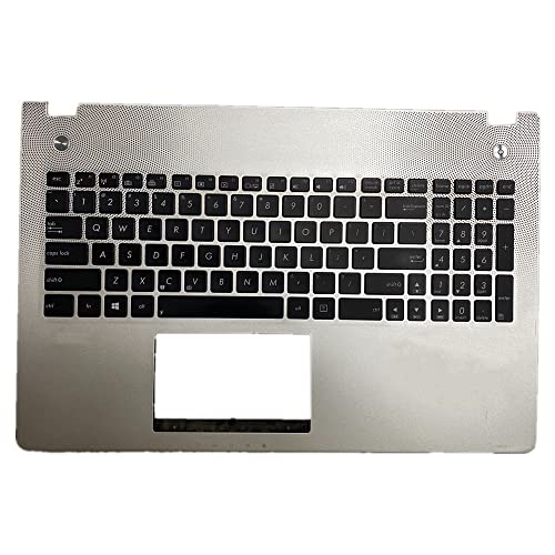 Coque autour du clavier ASUS G56 argentée avec disposition US