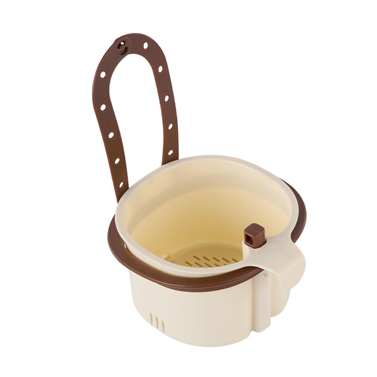 WGBOSMG Multipurpose Sink Mounted Strainer Basket with Tilted Side for Efficient Draining of Food Fruits and Vegetable Residues Kitchen Sink Accessories