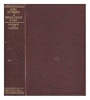 How to prove a prima facie defense B000V0N416 Book Cover