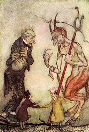 Tableau Charles Dickens Arthur Rackham, souvenir d'enfance et poésie en impression d'art mural