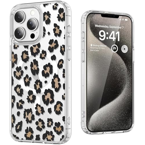 Coque léopard iPhone 13 Pro Max pour éviter les rayures et chutes MagSafe