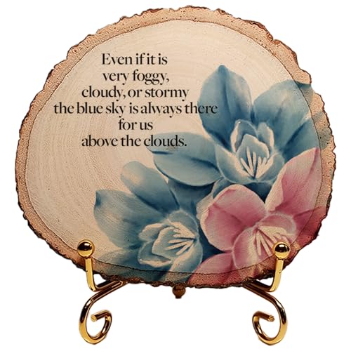 Image of MOTIVATIONAL GIFTS Blue Sky Wooden Motivational Quotes Table Decorative Gifts Wood Showpiece For Office Table Living Room, 12 Centimeters
