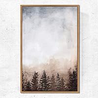 SIGNWIN Framed Canvas Wall Art Pine Tree Canvas Prints Home Artwork Decoration for Living Room,Bedroom - 16