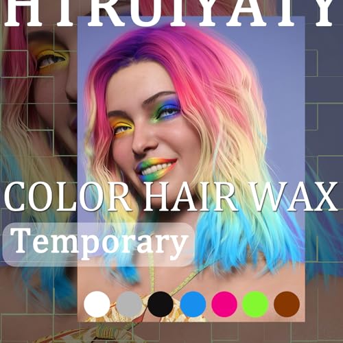 Cera Temporal para Cabello Color Natural Lavable miniatura 5