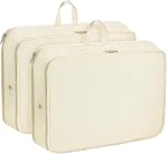 Extra Large Compression Packing Cubes for Travel Essentials, 2 Pack Expandable Travel Cubes for Packing Bags Suitcase Organizer, Pink