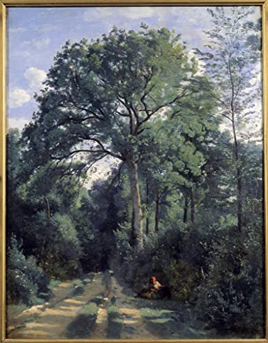 Impression sur toile d'Avray de Corot peinture murale haute définition 60x90cm