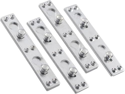 Miniatura 5 de Holibanna 12 piezas de conectores de repuesto de cama, accesorios de bisagra de conexión, accesorios de bisagra de reparación de muebles, percha de