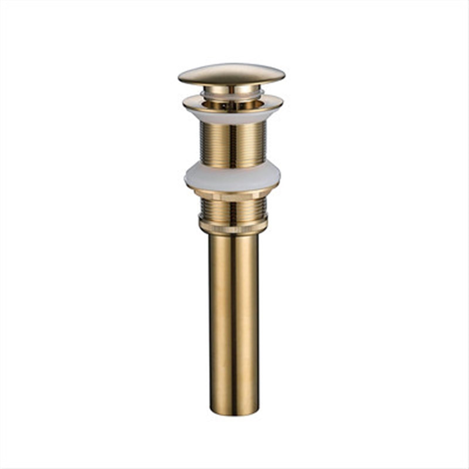Sifone a P Set di scarichi in rame Sifone tondo in ottone Deodorizzazione Bagno Lavandino for lavabo Scarico con scolapiatti Oro spazzolato. (Color : Style 2)
