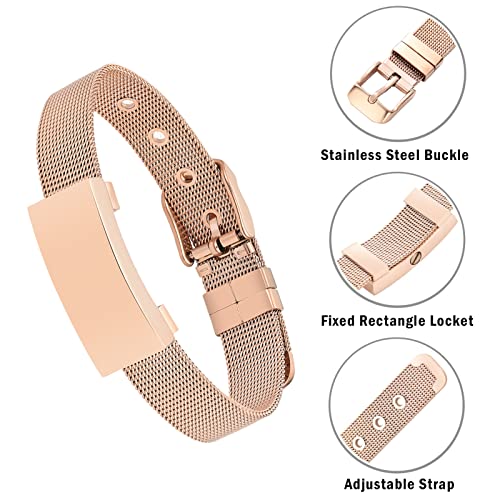 constantlife Cremation Bracelet for Ashes Adjustable Watch Band Memorial Urn Bangle Square Locket Ashes Holder Custom Keepsake Jewelry Gift3