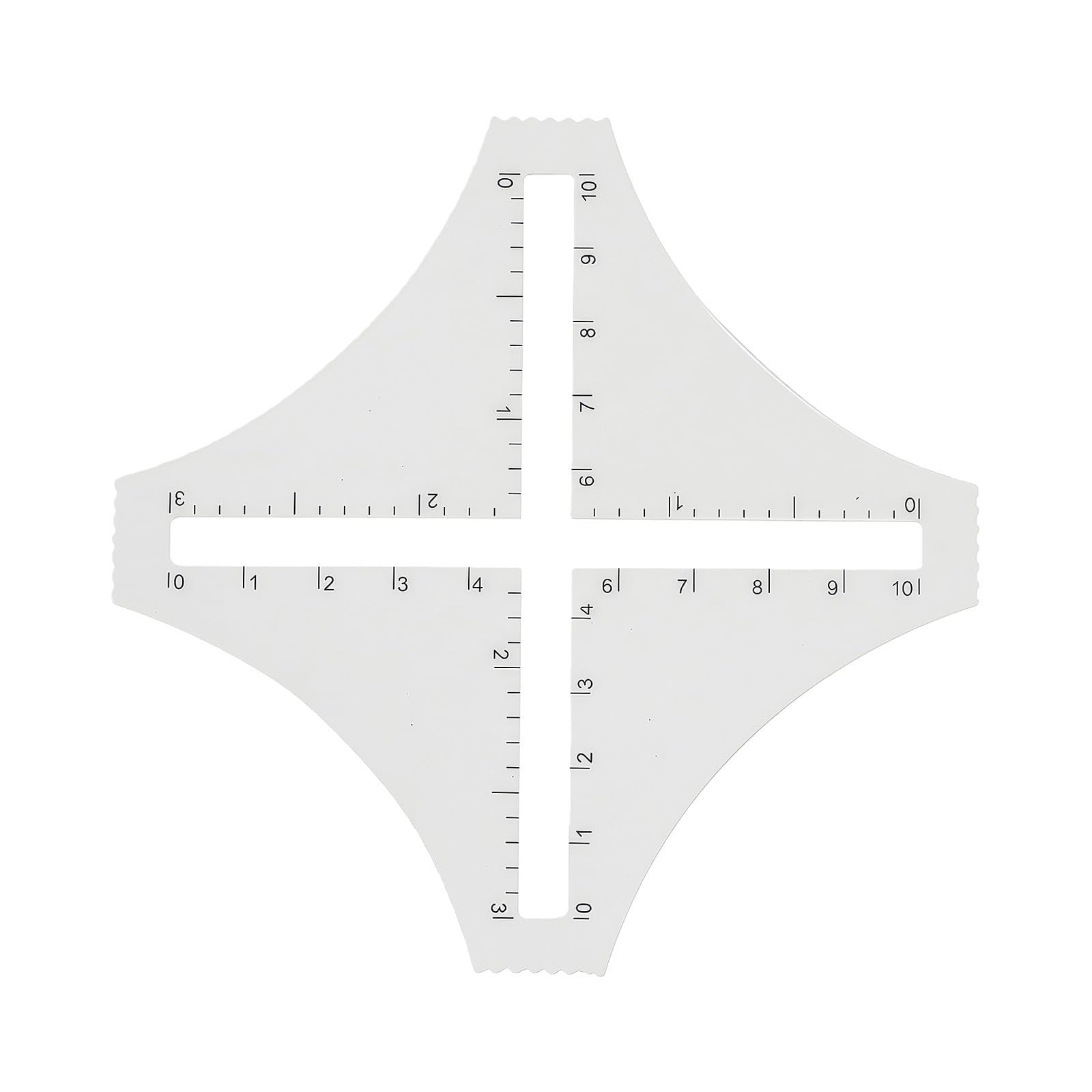 LUCKGONI Clear Acrylic Sewing Ruler Featuring Florals Pattern For Fabric Measuring Cutting And Sewing Projects Portable Designs