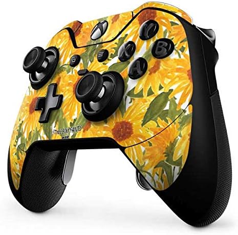 Skinit Decal Gaming Skin Compatible with Xbox One Elite Controller - Officially Licensed Bouffants and Broken Hearts Sunflowers Design