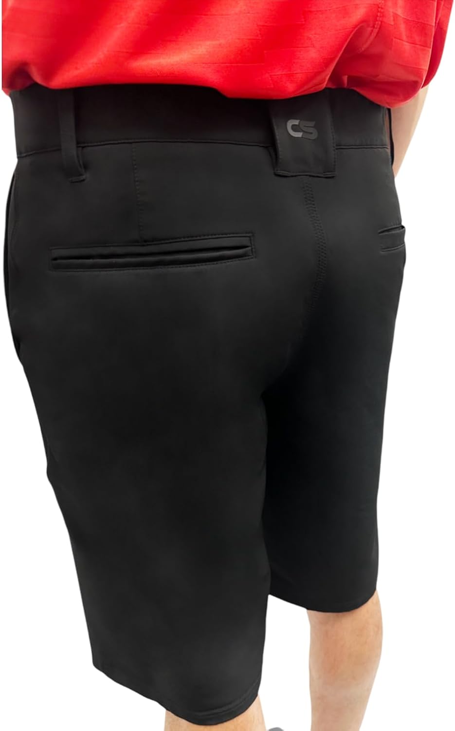 Men's Long Golf Shorts 11.5" Inseam Knee Length Quick Dry Athletic Fit Stretch Short with Pockets, Elastic Waistband 11-inch