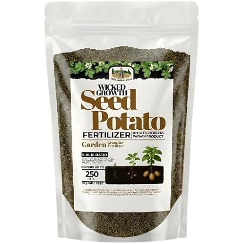 Old Cobblers Farm™ Wicked Growth Seed Potato Fertilizer-Strengthens Roots, Boosts Yields, and Supports Healthy Potato Growth with Eco-Friendly, Slow-Release Nutrients (5/10/15/20 lbs) (10lbs)