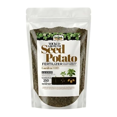 Old Cobblers Farm™ Wicked Growth Seed Potato Fertilizer-Strengthens Roots, Boosts Yields, and Supports Healthy Potato Growth with Eco-Friendly, Slow-Release Nutrients. (5/10/15/20 lbs) (5 lbs.)